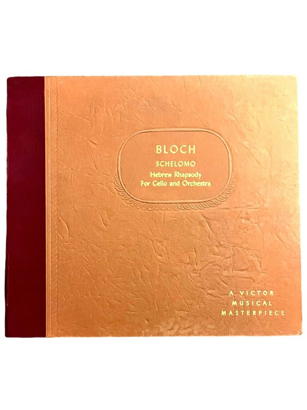 Bloch Schelomo Hebrew Rhapsody Victor Records DM 698 Classical 78RPM